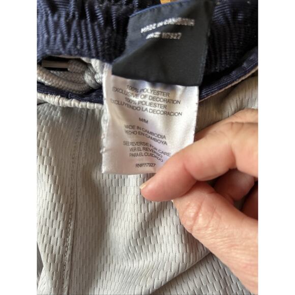 Basketball Shorts Men's Med-Large Shiny Blue Gray 90s Vintage Y2K Protege Shiny - Picture 12 of 14